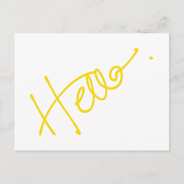 Postal Hola Postcard (Anverso)