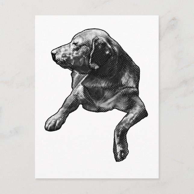 Postal Hola rápida con puntos finos (Anverso)