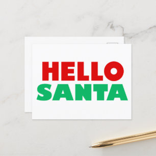 Postal Hola santa