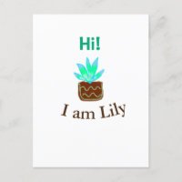 Hola soy Lily cactus succulum añadir nombre acuare