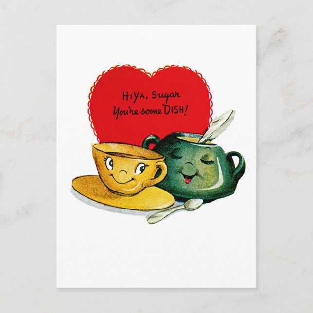 Postal Hola, Sugar, eres un plato. (Anverso)