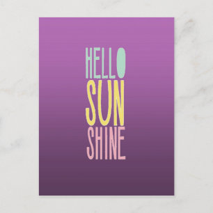 Postal Hola Sunshine
