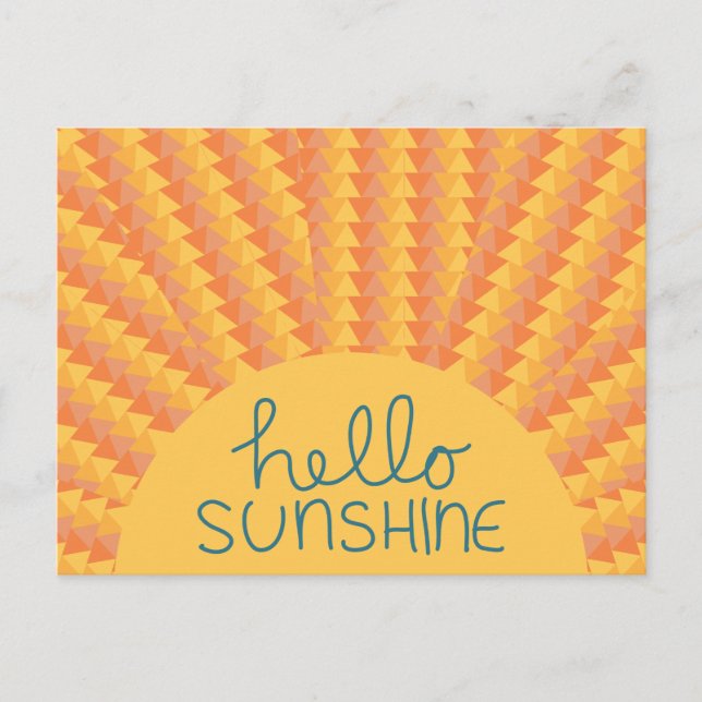 Postal Hola Sunshine - Postard (Anverso)