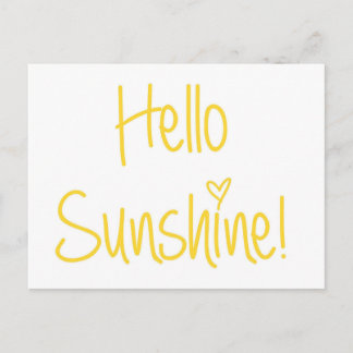 Postal Hola Sunshine Postcard