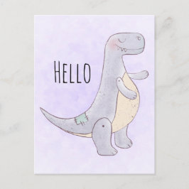 Postal Hola Toy Cute Tyrannosaurus Rex Dinosaur
