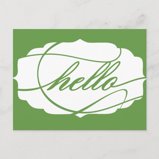 Postal Hola Verde (Anverso)