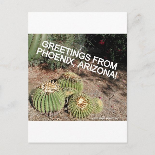 POSTAL HOLA Y BIENVENIDO A PHOENIX ARIZONA (Anverso)