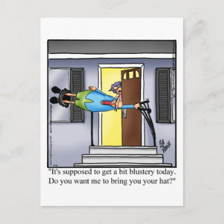 Postal Hola y Hola Humor Postcard