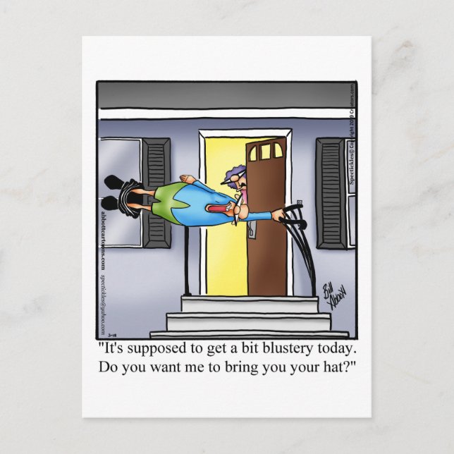 Postal Hola y Hola Humor Postcard (Anverso)