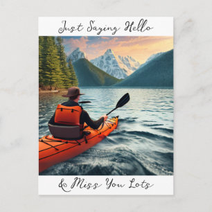 Postal Hola y te extrañaré mucho   Mantener en contacto