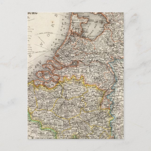 Postal Holanda, Bélgica, Luxemburgo (Anverso)