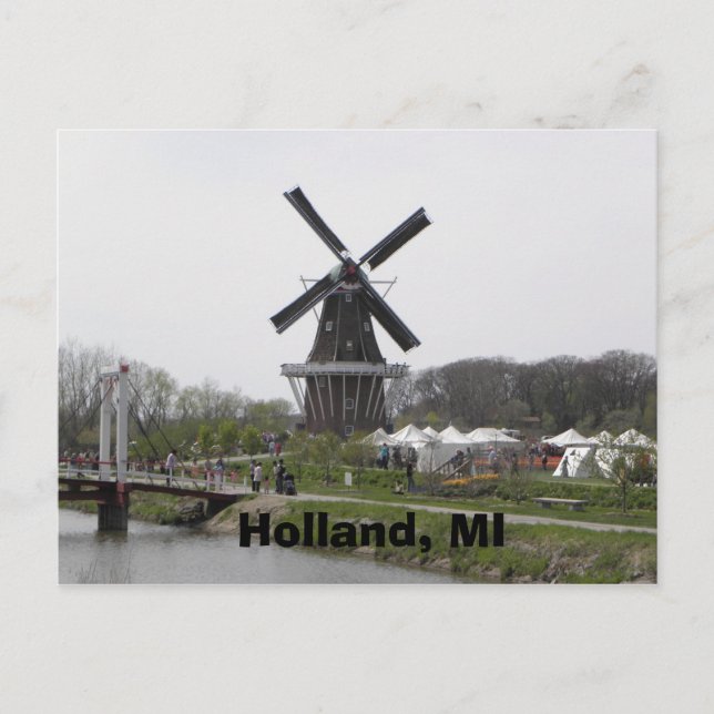 Postal Holanda, MI (Anverso)