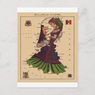 Postal Holanda y Bélgica