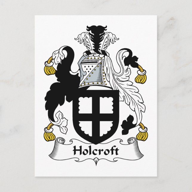 Postal Holcroft Family Crest (Anverso)