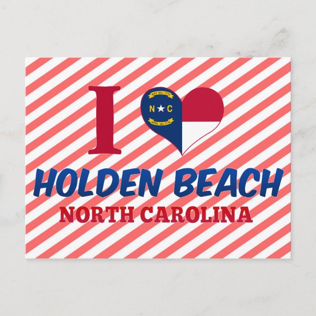 Postal Holden Beach, Carolina del Norte (Anverso)