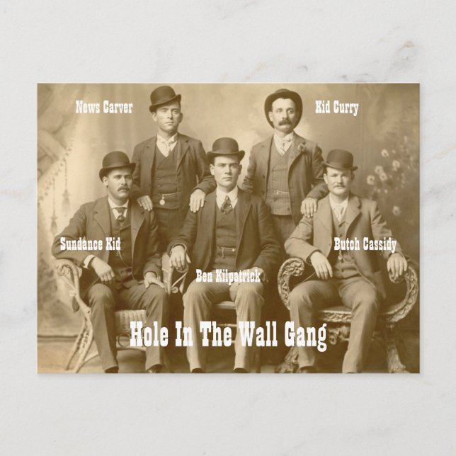 Postal Hole In The Wall Gang Butch Cassidy & Sundance Kid (Anverso)