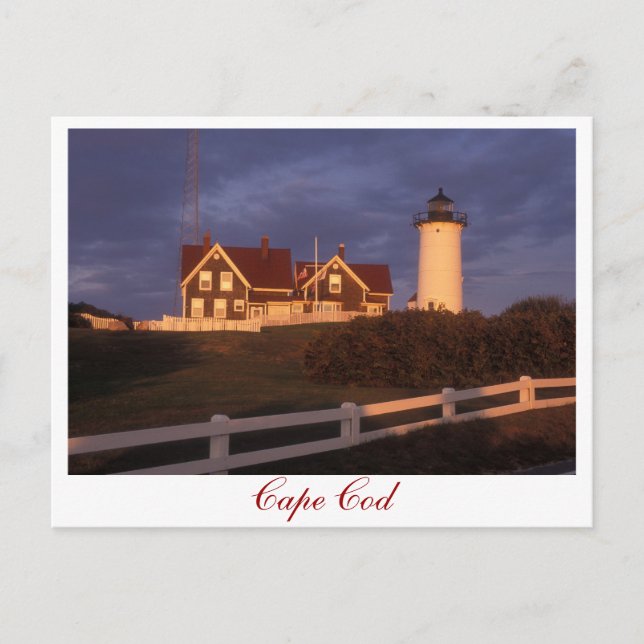 Postal Hole Woods del faro Cape Cod Nobska (Anverso)