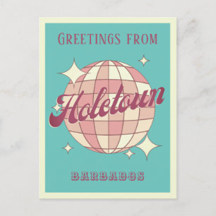 Postal Holetown Barbados vacaciones Retro Postcard