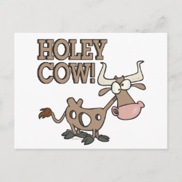 Postal holey vaca, personalizado de pun de vaca sagrada