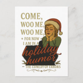 Postal Holiday Humor - Shakespeare quote