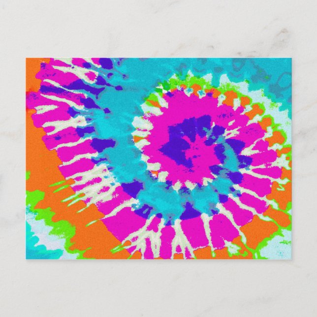 Postal holiES - Estilo de batik de espiral de energía (Anverso)