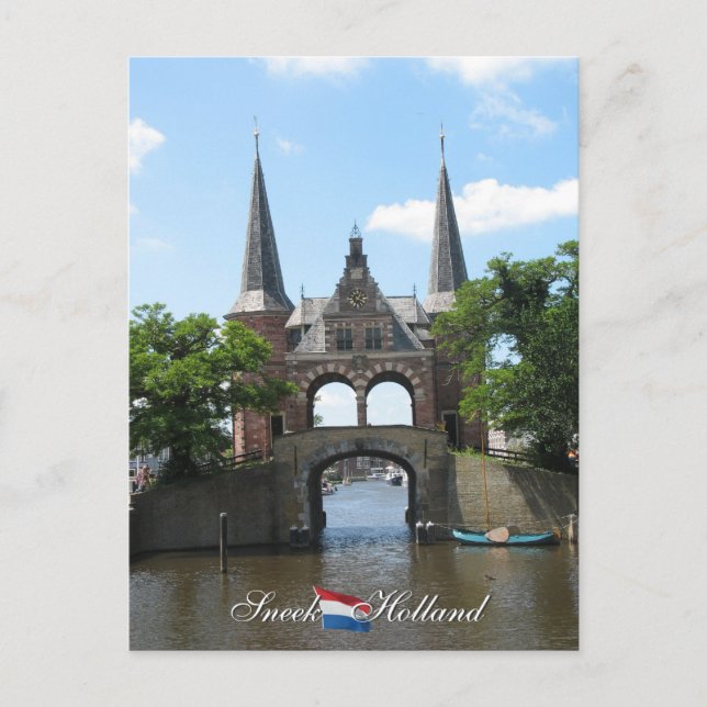 Postal Holland de la Puerta del Agua del Estornudo (Anverso)