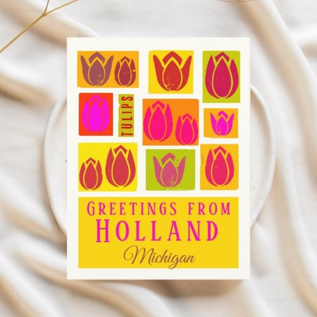 Postal Holland Michigan USA Tulips (Subido por el creador)