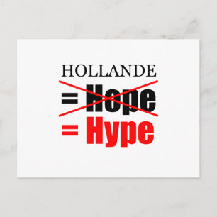 Postal Hollande No Esperanza = Hype - H Postcard