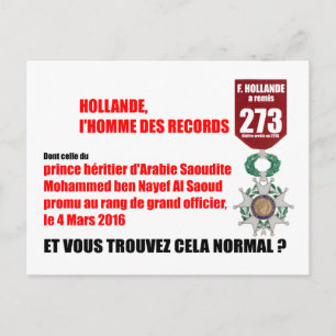 Postal Hollande Record Legions d'Honneur - H Postcard