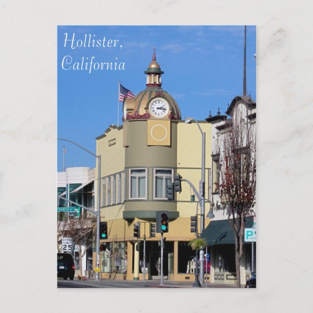 Postal Hollister, CA Clock Tower (Anverso)