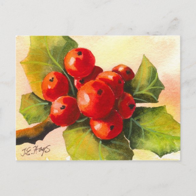 Postal Holly Berries (Anverso)