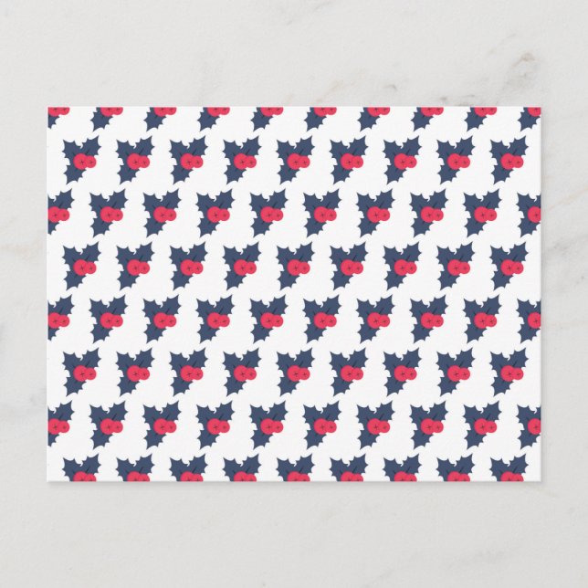 Postal Holly Berry Feliz Navidad Navidad Navidad Navidad  (Anverso)