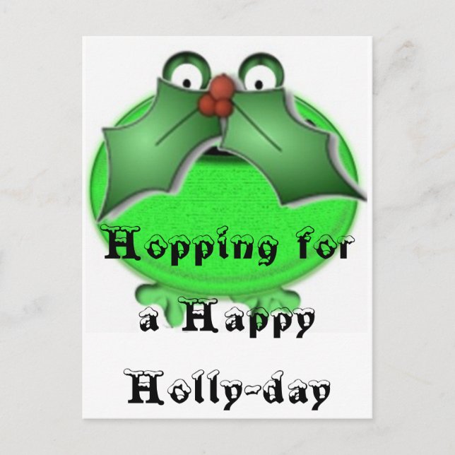 Postal Holly-day Mustache (Anverso)