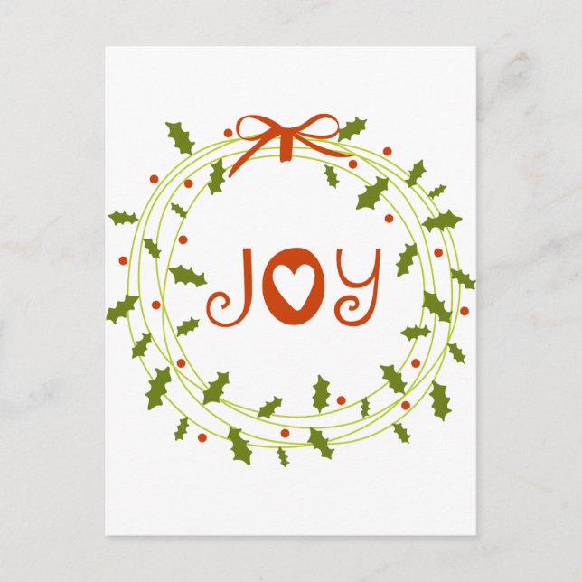 Postal Holly Wreath (Anverso)