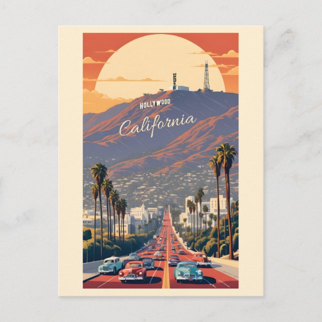 Postal Hollywood California (Anverso)