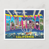 Hollywood, California, Cartas Grandes Vintage