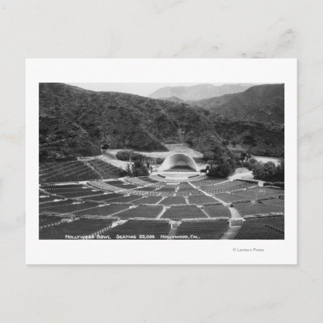 Postal Hollywood, California Hollywood Bowl View (Anverso)