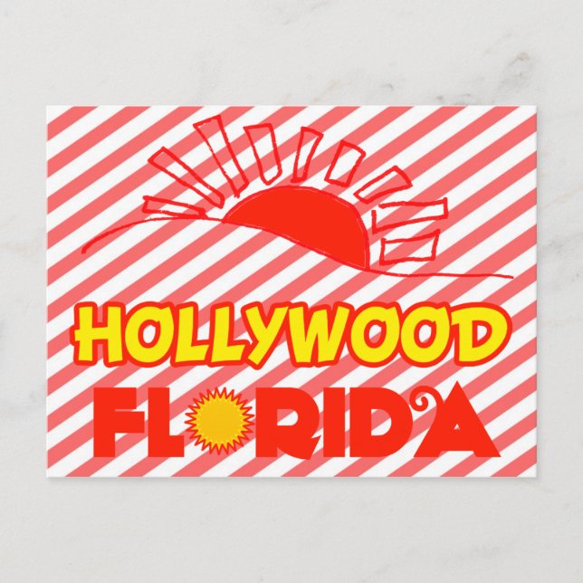Postal Hollywood, Florida (Anverso)