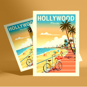 Postal Hollywood Florida vintage