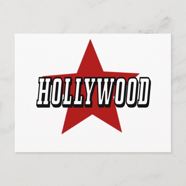 Postal HOLLYWOOD Star (Anverso)