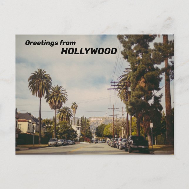 Postal Hollywood USA (Anverso)
