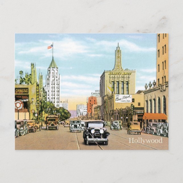 Postal Hollywood vintage (Anverso)