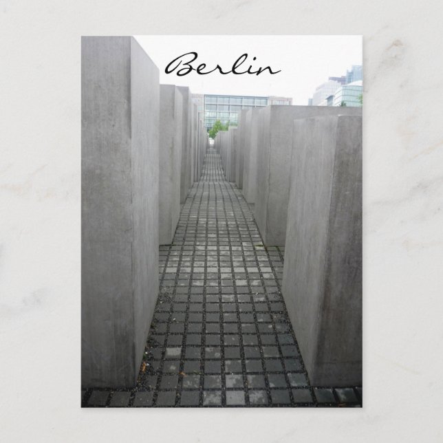 Postal holocausto denkmal (Anverso)