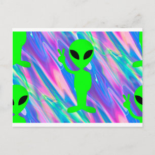 Postal holograma alienígena