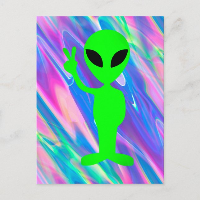 Postal holograma alienígena (Anverso)