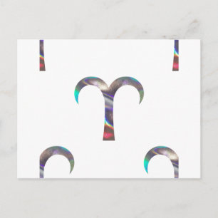 Postal holograma Aries