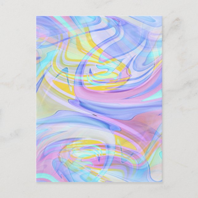 Postal holograma pastel (Anverso)