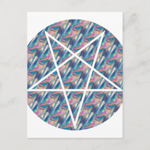 Postal holograma pentagrama