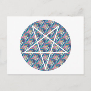 Postal holograma pentagrama