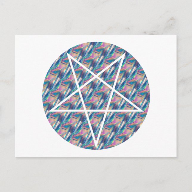 Postal holograma pentagrama (Anverso)